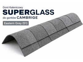 Gont Kalenicowy Superglass do gontów CAMBRIGE - Eastern Grey (51) [IKO]