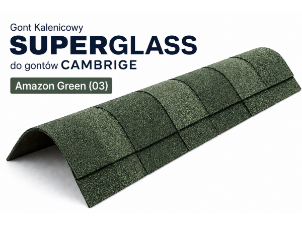 Gont Kalenicowy Superglass do gontów CAMBRIGE - Amazon Green (03) [IKO]