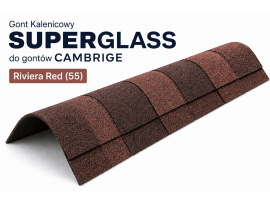 Gont Kalenicowy Superglass do gontów CAMBRIGE - Riviera Red (55) [IKO]