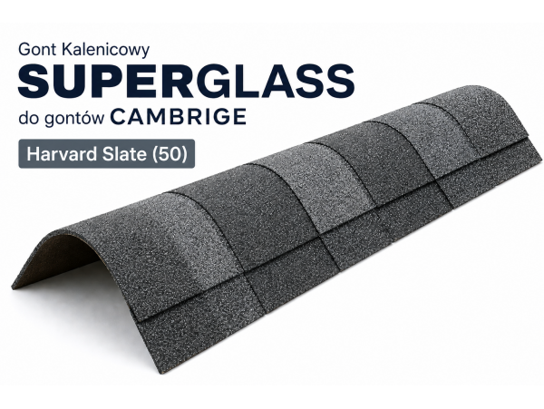 Gont Kalenicowy Superglass do gontów CAMBRIGE - Harvard Slate (50) [IKO]