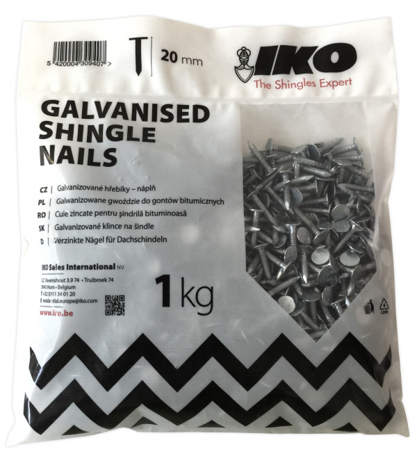Gwoździe galwanizowane IKO 1 kg [20, 25 mm]