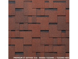 Gont Bitumiczny TEGOLA GOTHIK Premium - TIZIANO RED 510