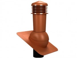 Kominek wentylacyjny z odpływem kondensatu Standard PLUS fi 125 /H500  K80- POD POKRYCIE  Gont Bitumiczny [WIRPLAST]