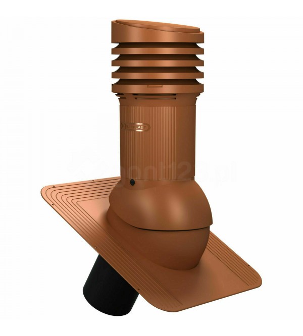 Kominek wentylacyjny IZOLOWANY Standard EVO fi125 /H447 E02 - POD POKRYCIE Gont Bitumiczny [WIRPLAST]